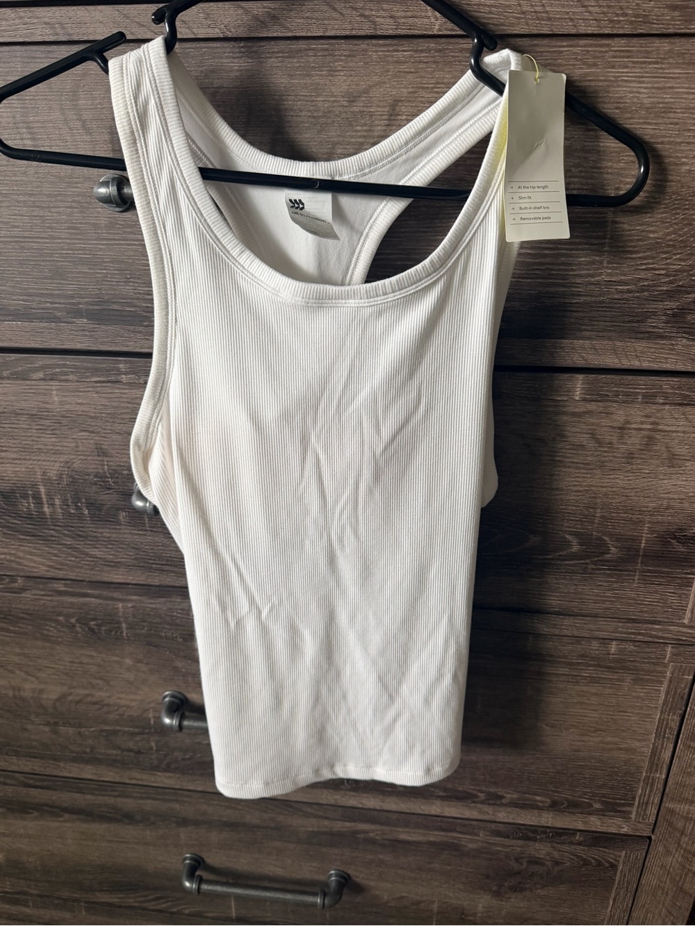All In Motion Women’s Ribbed Racerback Tank Top - White Small